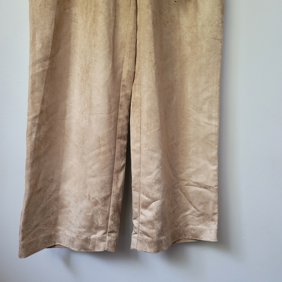 MANTLES Wide Leg Trousers with Tassle Brown Size 10 Petite - Picture 7 of 11